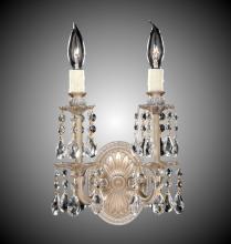 American Brass & Crystal WS9475-A-01G-PI - Two Light Wall Sconce